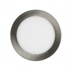 Downlight panel LED Redondo 190mm Niquel 15W
